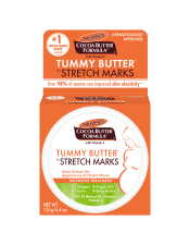 Benefits:

Intensive stretch mark treatment
Rich formula that is ideal for nighttime use
Helps reduce the appearance of stretch marks
Free of mineral oil, parabens, phthalates, fragrance allergens and dyes
Hypoallergenic, suitable for sensitive skin and dermatologist approved

 
Palmer's Cocoa Butter Formula Tummy Butter helps visibly improve skin elasticity and reduce the appearance of stretch marks. Pure Cocoa Butter and Shea Butter, Natural Oils, Collagen, Elastin, and Lutein keep skin moisturized and supple for 48 hours allowing skin to stretch more easily. Widely recommended for stretch marks during and after pregnancy or weight fluctuation. 
Over 98% of women saw improved skin elasticity, texture and tone.*
 
*Based on an 8 week in-home trial by 55 female panelists aged 18 to 49