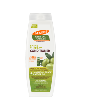 Benefits:

SULFATE FREE
Enhances fullness
Detangles
Color safe
Rich, creamy conditioner
Preserves hydration and soothes follicles
Leaves hair full, soft and incredibly shiny
Committed to responsible sourcing

 
Palmer's Olive Oil Formula Shine Therapy Conditioner is a rich, creamy sulfate free conditioner that detangles, softens, and adds brilliant shine.
Palmer's Olive Oil Formula Shine Therapy perfectly nourishes dull, frizzy hair and dry scalp to maximize fullness and improve manageability, for irresistibly soft and shiny hair. Palmer's Olive Oil Formula Shine Therapy perfectly nourishes dull, frizzy hair and dry scalp to maximize fullness and improve manageability, for irresistibly soft and shiny hair. This shine enhancing emollient packed with antioxidants soaks into the hair preserving hydration while smoothing strands and minimizing frizz creating softer, shinier more manageable hair. Olive Oil also invigorates the skin and soothes tightness to support a healthy scalp foundation. Helps rid the scalp of environmental toxins creating an optimal foundation for growing hair. Jamaican Black Castor Oil also locks in moisture and promotes fuller strands.